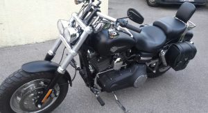 Sacoche Myleatherbikes Harley Dyna Fat bob_69